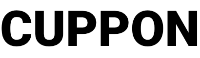 down in the page, at the center of it, we can see a brand logo that says Cuppon